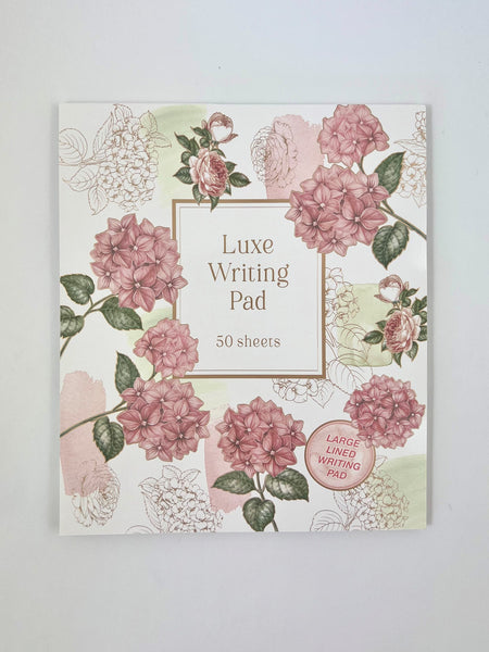 Large Writing Pad - Hydrangea