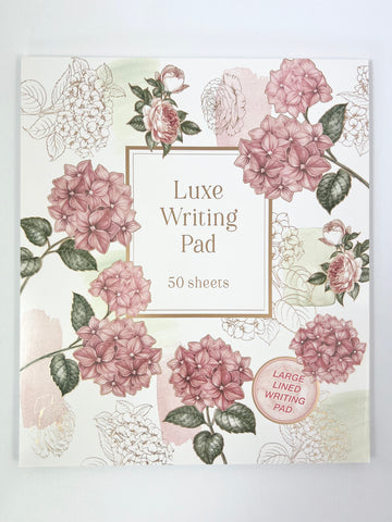 Large Writing Pad - Hydrangea