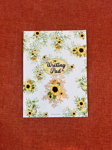 Writing Pad - Sunflowers