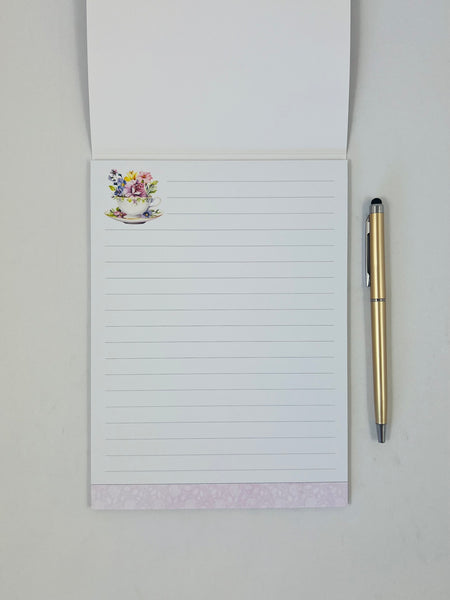 Writing Pad - Vintage Teacups