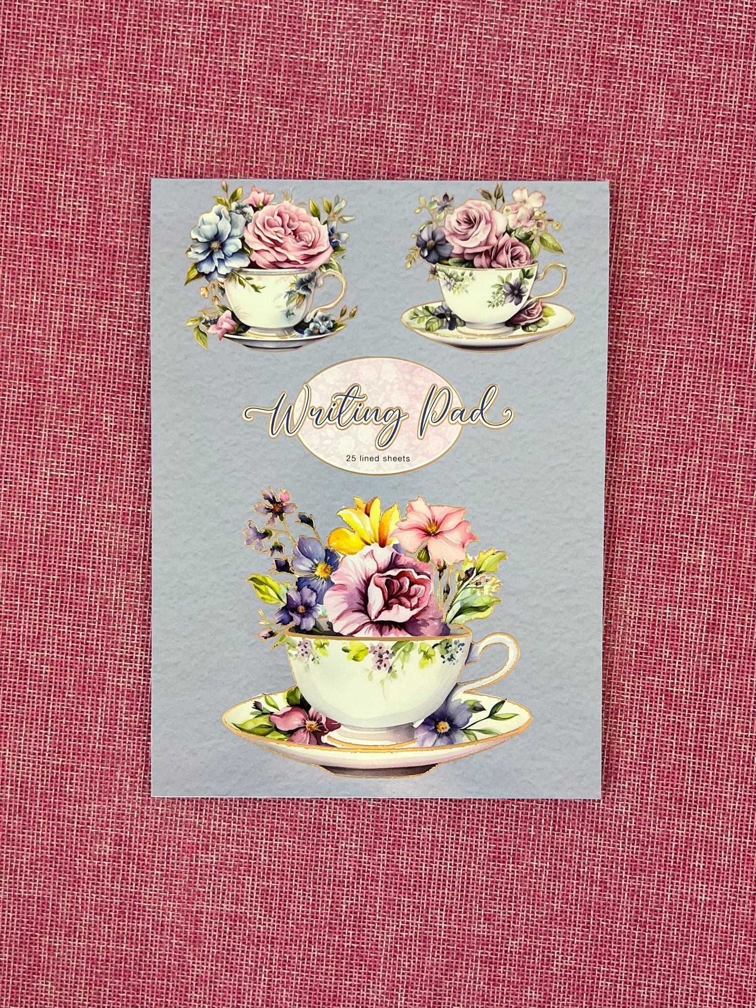 Writing Pad - Vintage Teacups