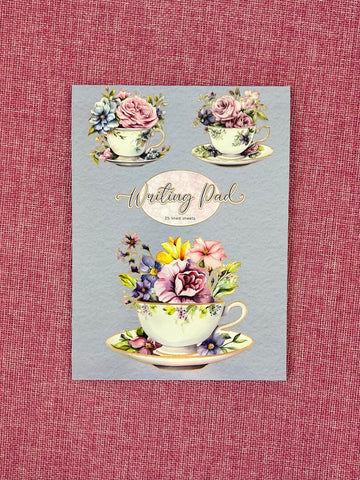 Writing Pad - Vintage Teacups