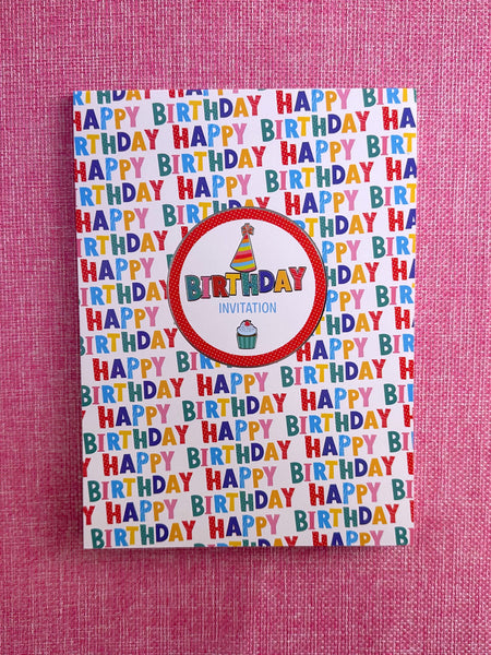 Invitation Pad - Bright Birthday