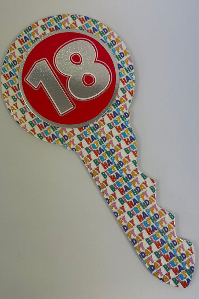 Keepsake Key - Bright Birthday 18th