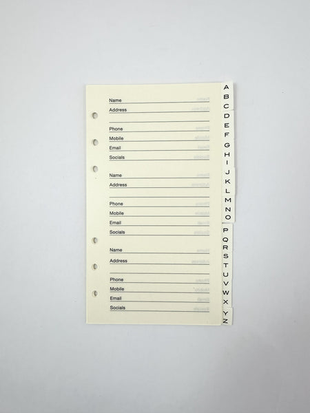 2027 Organiser Diary Refill - Slim Week to View