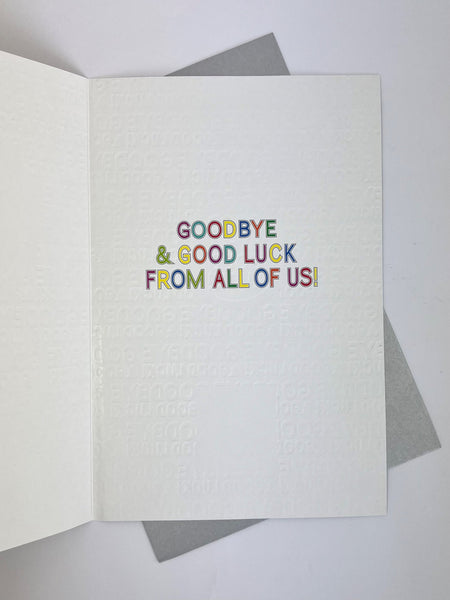 Large Card - Goodbye Silver