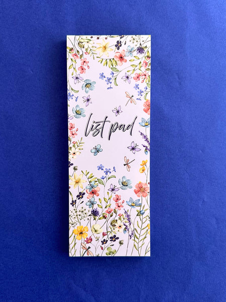 Magnetic List Pad - Wildflowers