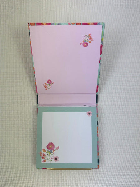 Memo Block - Aqua Bloom