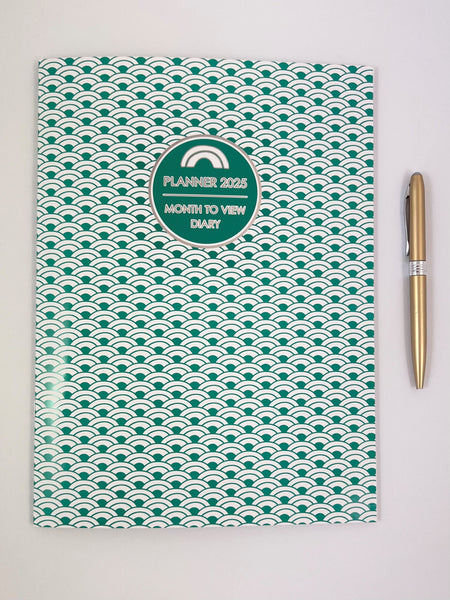 2025 Monthly Planner Teal