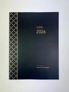 2026 Monthly Planner - Black