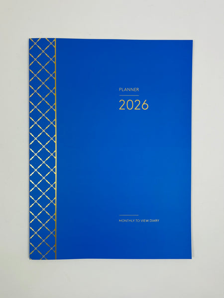 2026 Monthly Planner - Indigo