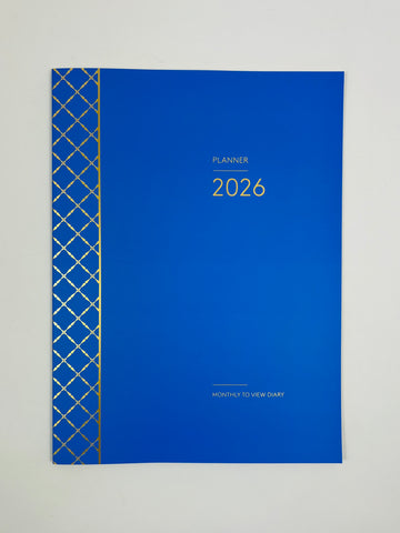 2026 Monthly Planner - Indigo