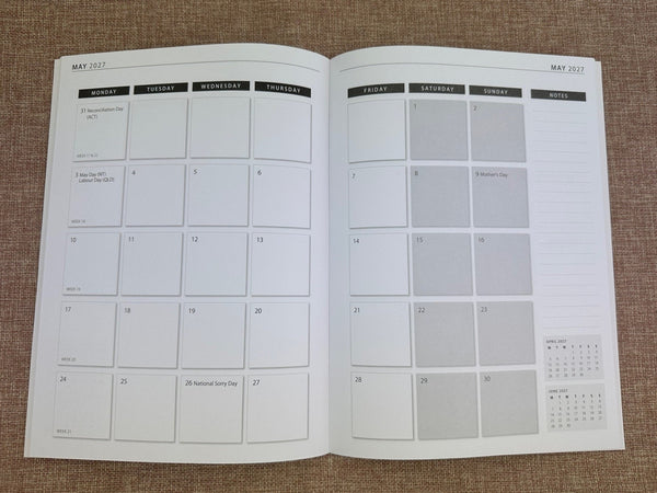 2026/27 Monthly Planner - Forest