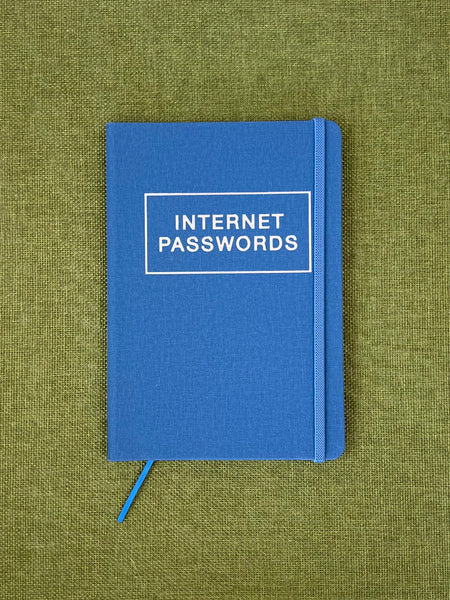 Password Book - A5 French Blue