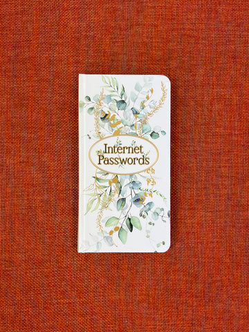 Password Book - Slim Eucalyptus