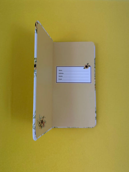 Password Book - Slim Sunflowers