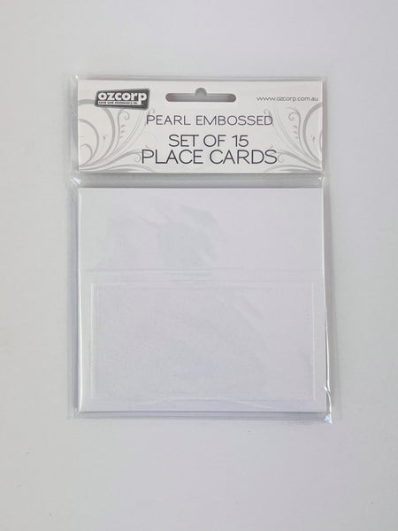 Placecard - White Pearl