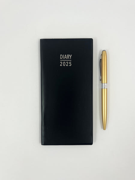 2025 Softcover Pocket Diary - Week to View - Black