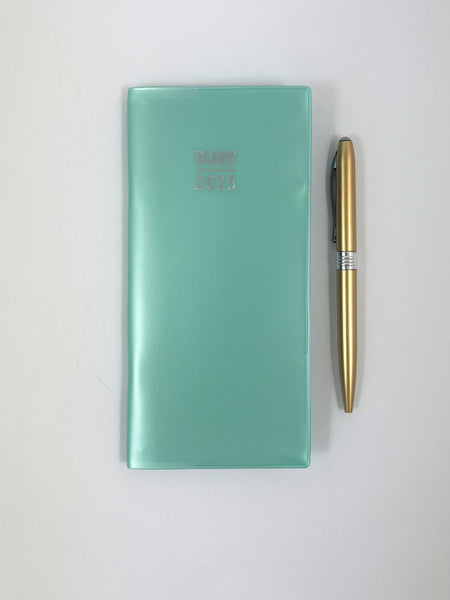 2025 Softcover Pocket Diary - Week to View - Gumleaf Pearl