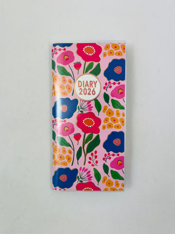 2026 Pocket Diary - Week to View - Market Flowers