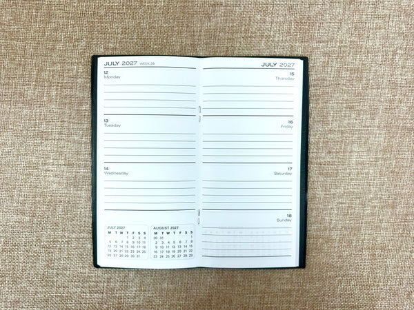 2027 Pocket Diary - Black