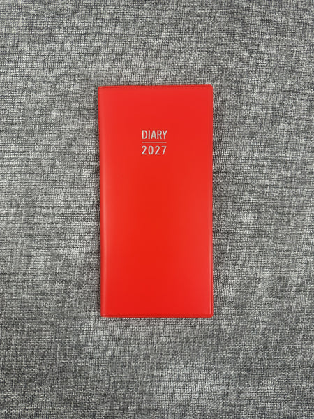 2027 Pocket Diary - Red