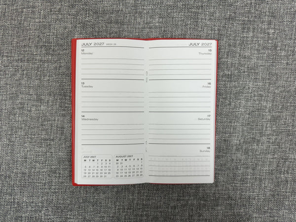 2027 Pocket Diary - Red
