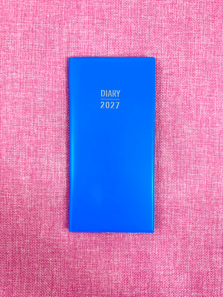 2027 Pocket Diary - Bright Blue