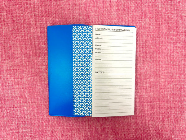 2027 Pocket Diary - Bright Blue