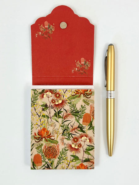 Purse Notepad - Waratah