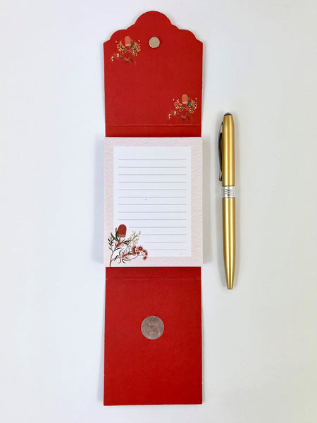 Purse Notepad - Waratah