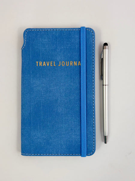 Travel Journal Slim - Blue w/ Pen