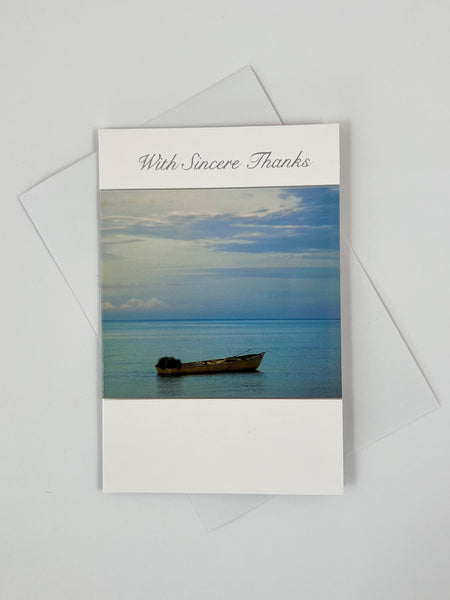 Sympathy Thank You Card Set - Rowboat