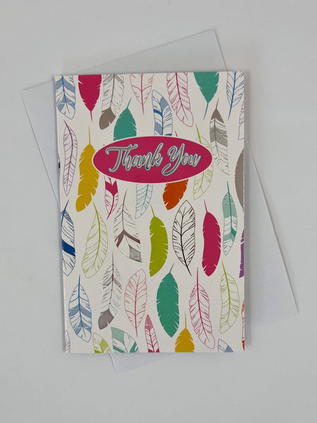 Thank You Card Set - Feathers