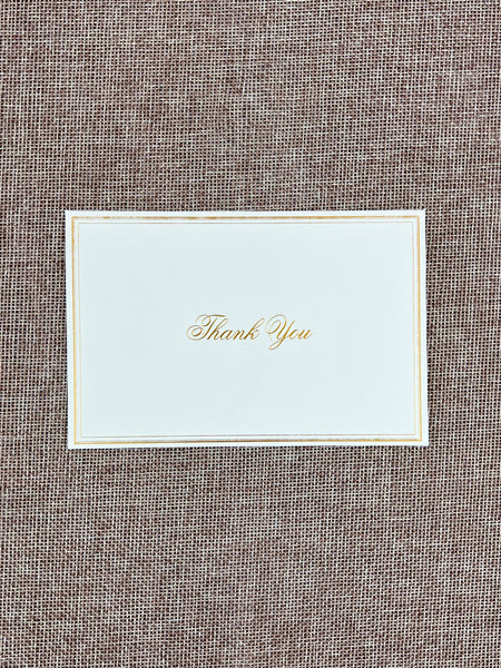 Sympathy Thank You Card Set - Gold