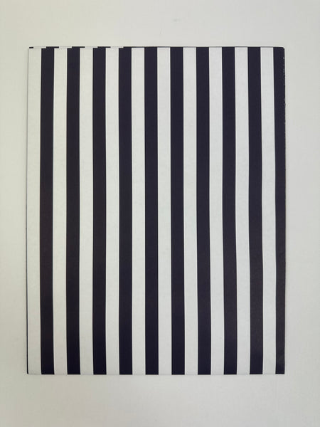 Gift Wrap - Navy Stripe