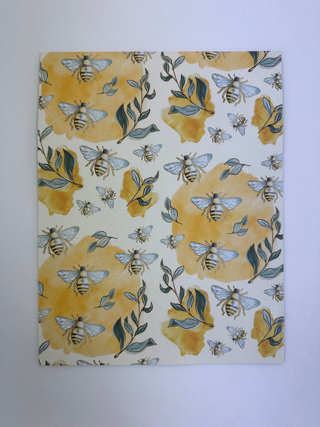 Gift Wrap - French Bees