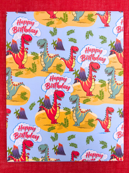 Gift Wrap - Dinosaur Birthday