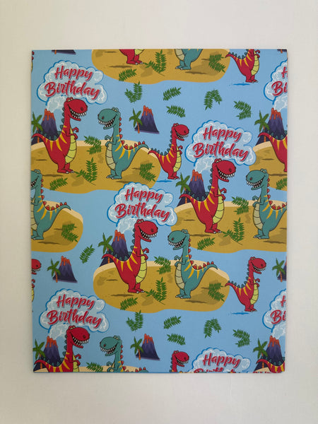 Gift Wrap - Dinosaur Birthday