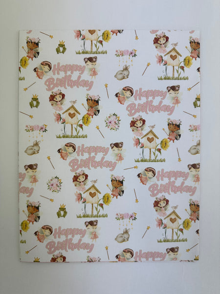 Gift Wrap - Fairy Garden