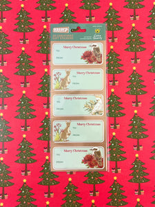 Christmas Label - Aussie Animals