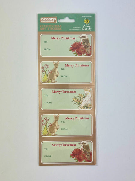 Christmas Label - Aussie Animals