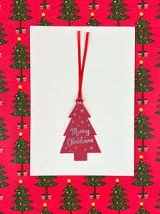 Christmas Gift Tag - Red Tree