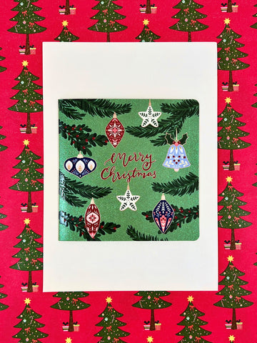 Christmas Card Square Pack - Decorations