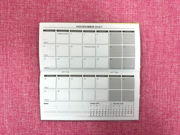 2027/28 Monthly Diary - Tiny Birds