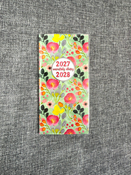 2027/28 Monthly Diary - Aqua Bloom