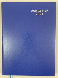 2024 'Business Basics' Diary A4 Day to a Page - Royal Blue