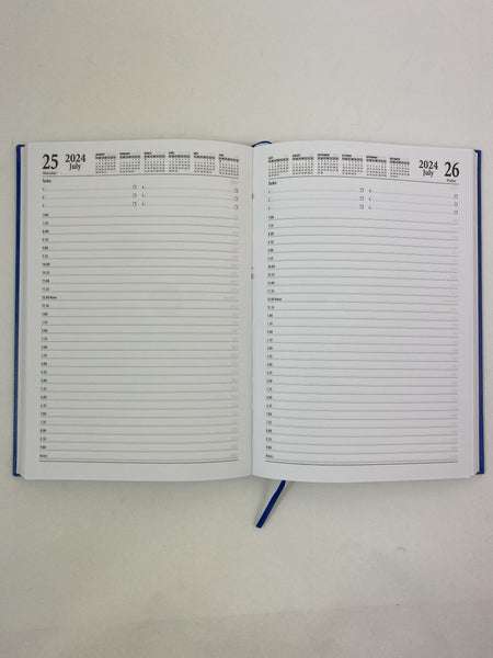 2024 'Business Basics' Diary A5 Day to a Page - Royal Blue