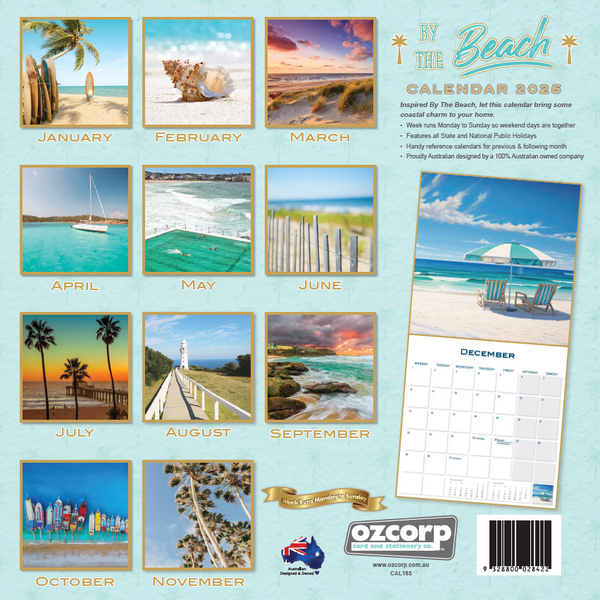 2025 MINI Calendar - By the Beach