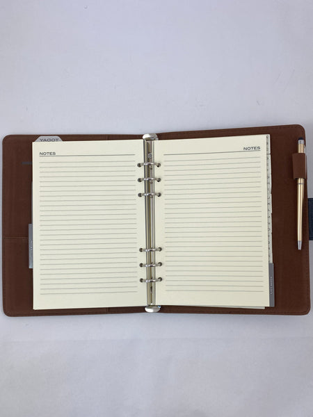 2024 Organiser Diary A5 Week to View - Classic Brown